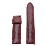 Hl8415 - dây đồng hồ huy hoàng da đà điểu màu nâu đỏ