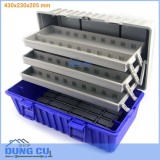Hộp đồ nghề đựng dụng cụ sửa chữa nhiều tầng cỡ lớn 430x230x205