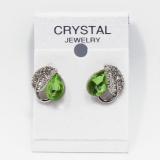 Khuyên tai giọt sương và chiếc lá ALOLA jw619 (Xanh lục)