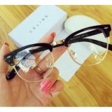 [HCM]Kính mắt mèo nữa gọng vàng (Đen)