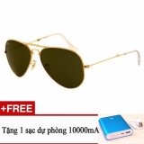 Kính mát nam rayban rb 3479 001/58 + tặng 1 sạc dự phòng 10000ma