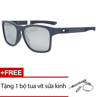 Kính mát Oakley CATALYST OO9272 03 (Đen) + Tặng 1 bộ tua vít sửa kính  