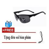 [HCM]Kính phân cực nhìn xuyên đêm kiểu dáng thể thao K24 (Đen).+ Tặng đèn soi bàn phím Laptop