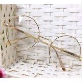 [HCM]kính thời trang nobita gọng tròn 250 (vàng)