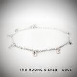 Lắc tay bạc nữ 925 gắn đá cz d003