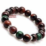 Lắc tay mộc sinh hỏa opal đỏ và xanh tự nhiên gembank