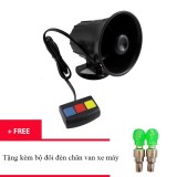 Loa kèn hú 3 nút bấm as365 + tặng 2 đèn led gắn van xe - kmart