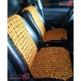 Lót ghế ô tô hạt gỗ Pơ-mu cực thơm - Loại cài gối cao cấp