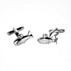 Giá Sốc MagiDeal Men’s Shirt Cufflinks Cuff Links Wedding Gift Submarine Shape Silver – intl MagiDeal