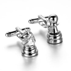 Giá MagiDeal Vintage Silver Chess Shape Men’s Shirt Cufflinks Cuff Links Jewelry Gifts – intl MagiDeal