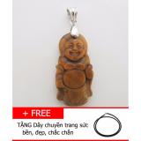 Mặt dây chuyền đá mắt hổ tự nhiên hình phật di lặc tg05
