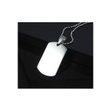 Dây chuyền hình thẻ bài inox