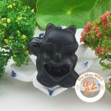 Mặt dây chuyền hồ ly đá hắc ngà