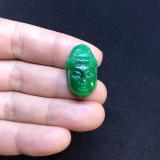 [HCM]Mặt dây chuyền Phật bản mệnh A Di Đà đá cẩm thạch xanh