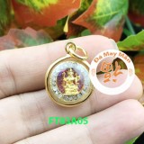 Mặt dây chuyền tứ diện phật thái lan mạ vàng