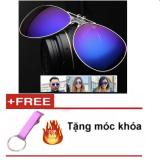 Mắt kính nam - nữ tráng gương unisex + Tặng móc khóa khui nắp chai