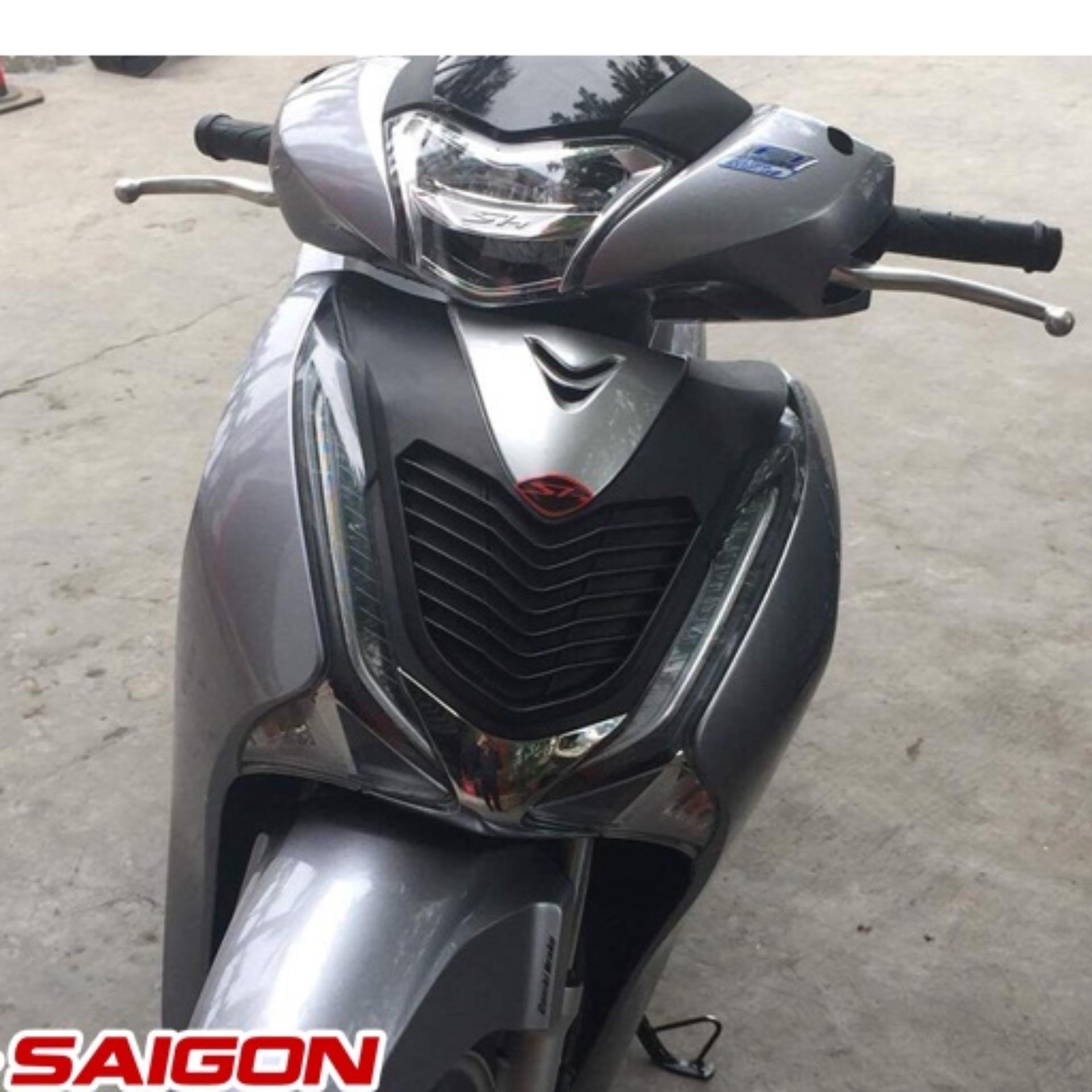 Mặt nạ Sh125, Sh150, Sh Việt nam đời 2017 - 2018 Màu bạc mờ