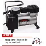 Máy Bơm Lốp xe ô tô nén Khí dành cho xe từ 4 đến 16 chỗ DC -12v  + Tặng 1 kẹp chì ắc quy ra tẩu thuốc 12v