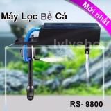 Máy lọc nước bể cá cảnh RS9800 Cao Cấp , Công suất lớn 30W, 2100l/h- Hàng Mới Nhất 2017, BH Uy Tín by Fish Mart ( Đen)