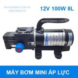 Máy xịt rửa xe áp lực 12v 100w tự động có quạt