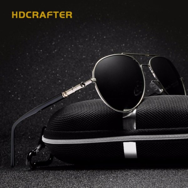 Giá bán MB 209 brand designer men aviator sunglasses HD polarized glases (silver frame) - intl