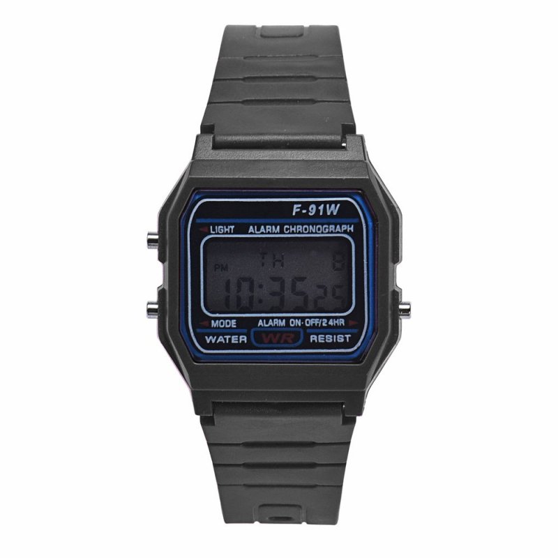 Men Girl LED Digital Round Rubber Quartz Sport Fashion Waterproof
Wrist Watch Black - intl bán chạy