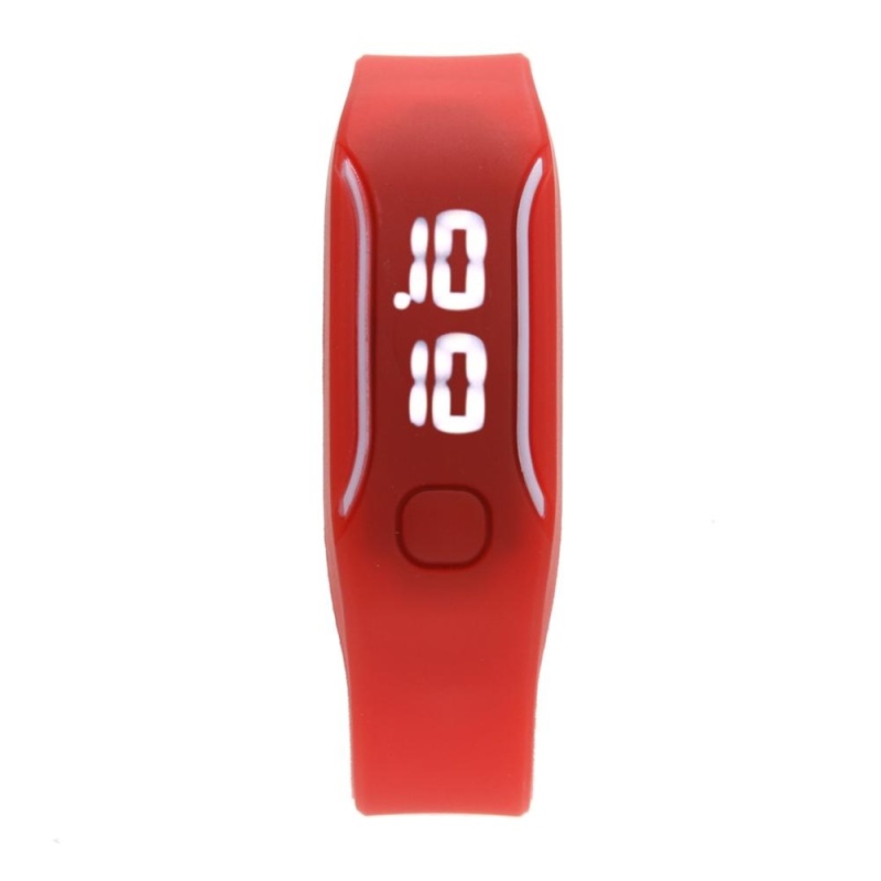 Men Women Luxury Sports Clock Hand Ring Hombre LED Digital Watch(Red) - intl bán chạy