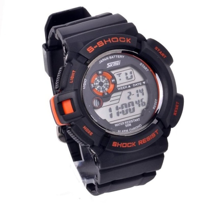 Mens Multi Function Sports Wrist Watch (Orange)(Not Specified)(OVERSEAS) - intl bán chạy