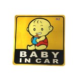 Miếng decal dán baby in car ngộ nghĩnh cho xe hơi