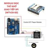 Module đọc thẻ nhớ nghe nhạc mp3 giao tiếp spi wtv020-sd - atdtech