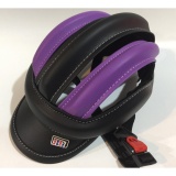 Mũ bảo hiểm 3 sọc (đen+tím đen tím)