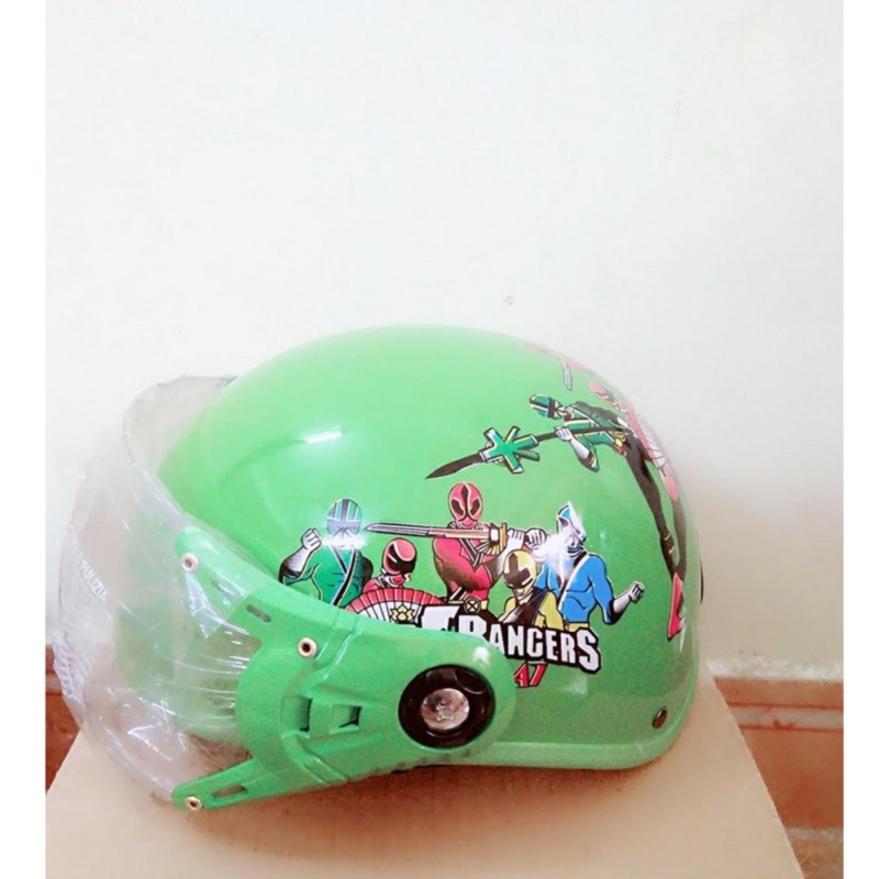 Mũ Bảo Hiểm PGK Trẻ Em - Power Ranger Green