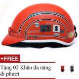 Mũ bảo hiểm SPO + tặng nón vải thời trang