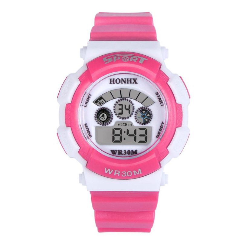 Nơi bán Multifunction Waterproof Sport Electronic Digital Wrist Watch (Hot
Pink) - intl