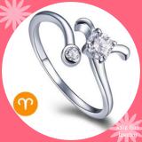 Nhẫn Cung Hoàng Đạo Bạch Dương HK Bạc NCHDBD