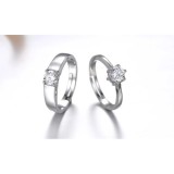 Nhẫn đôi minh chứng tình yêu đính đá cao cấp mã AN06