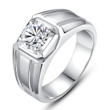 Nhẫn nam đá kim cương nhân tạo