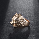 Nhẫn Nam Inox Họa Tiết Đầu Sói Mạnh Mẽ Cá Tính Và Siêu Ngầu