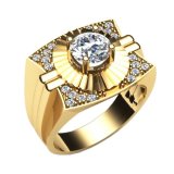 Nhẫn nam mạ vàng 14k nnam37