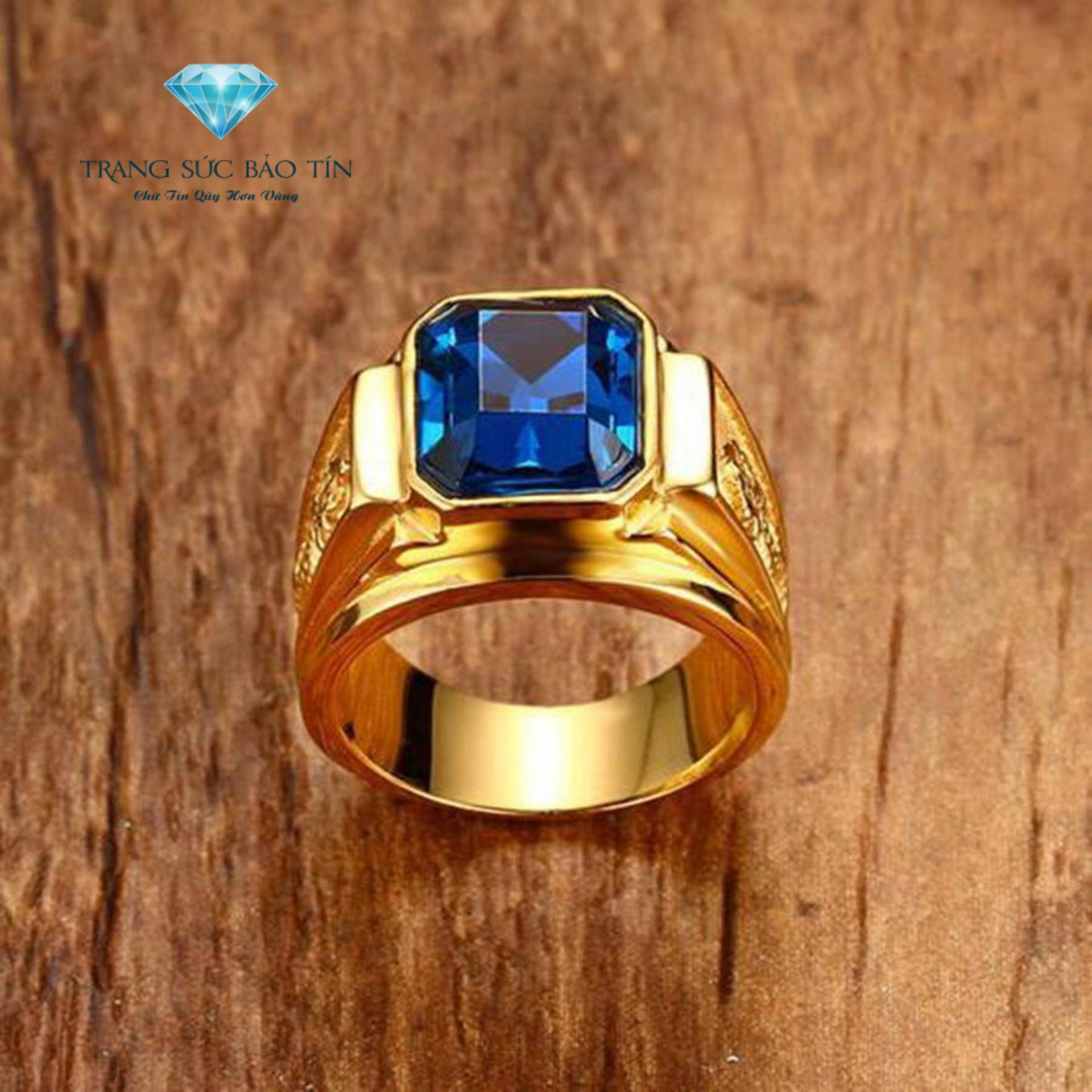 Nhẫn nam rồng vàng chất liệu titan mạ vàng 18k cao cấp cho nam