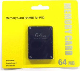 niceEshop 64 MB Memory Card for PlayStation 2 PS2 (Black)  