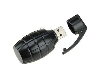 niceEshop Creative Vivid 8 GB Bomb Shaped USB 2.0 Flash Drive Memory Pen Disk,Black  