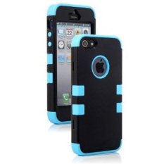 Giá Niêm Yết niceEshop Impact Resistance Case Fit for iPhone 5 5S (Black/Blue) – Intl niceE shop