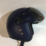 NÓN BẢO HIỂM 3/4 CÓ KÍNH ĐẠT CHUẨN CR (XANH ĐEN)
