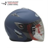 Nón Bảo Hiểm 3/4 GRS A27K Có Kính (Kính Râm) - Màu Đen Nhám - Kích Cỡ Đẩu 55 đến 60cm