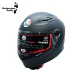 Nón bảo hiểm fullface agu đen nhám kính trong suốt