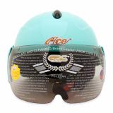 Nón bảo hiểm nửa đầu có kính cho trẻ em ACE A09K (Xanh ngọc)