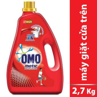 Nước giặt máy Omo Matic cửa trên 2.7kg (Dạng chai)  