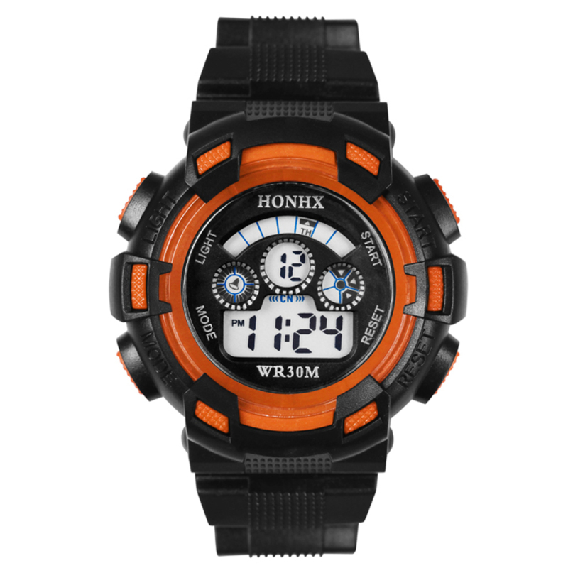 Outdoor Multifunction Waterproof Unisex Sports Electronic Watch
(Orange) - intl bán chạy