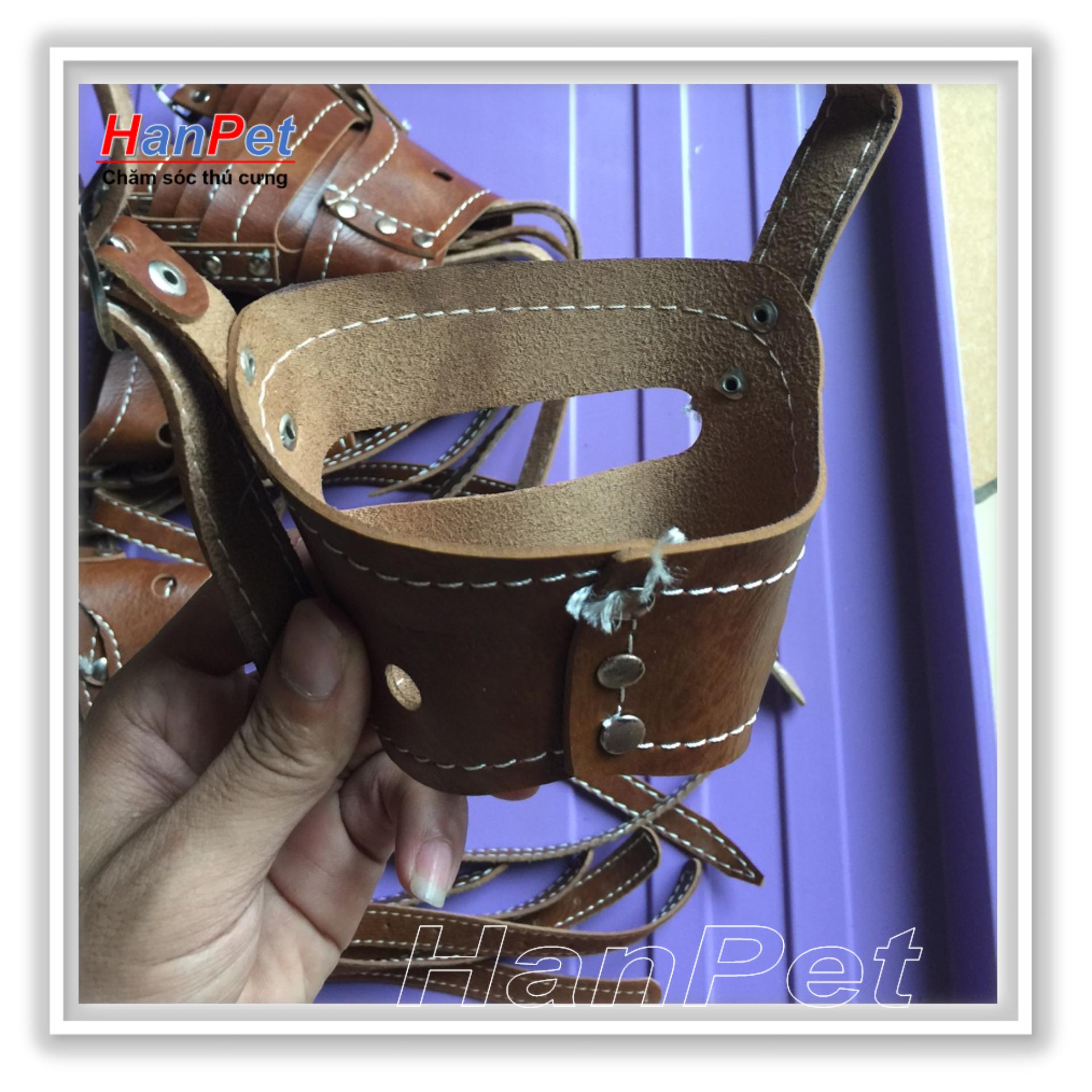 HCM-Rọ mõm chó da loại mõm dài - size 4 cho chó 7- 12kg ( 605d)-HP10482TC